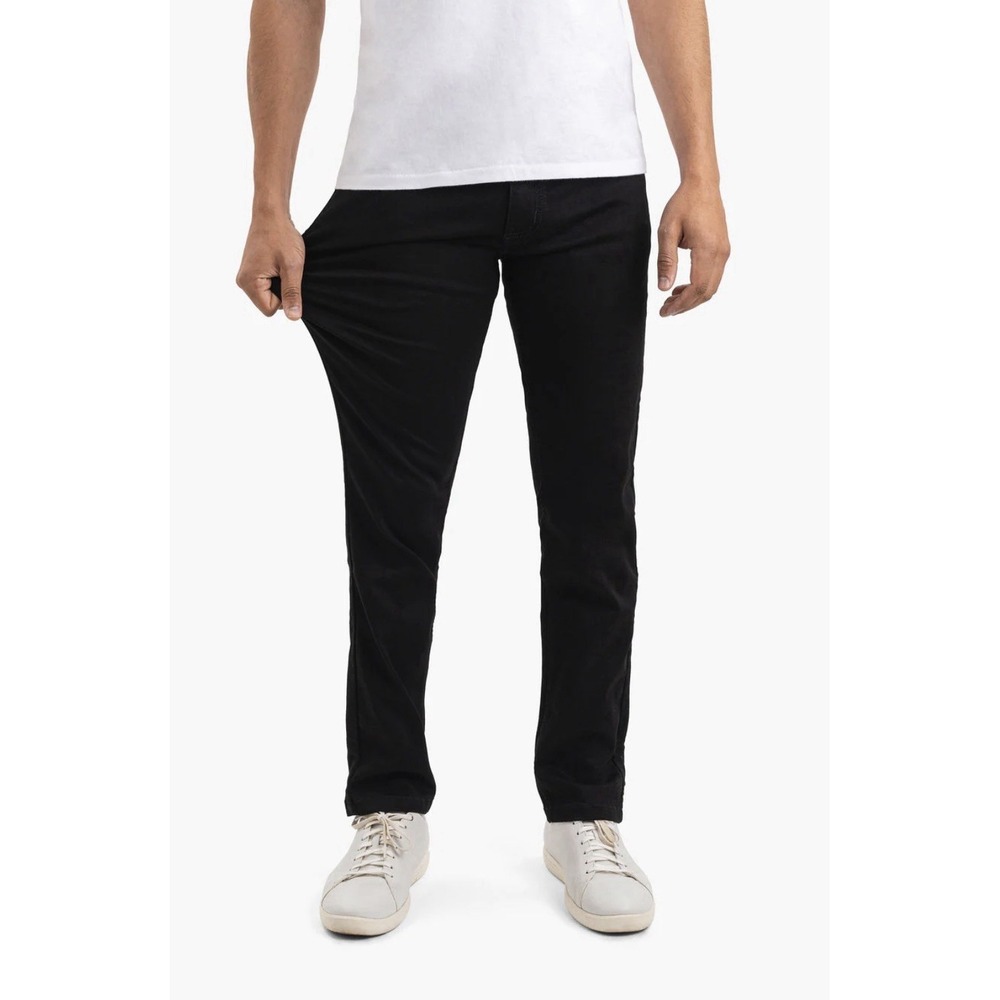 Mugsy Squid Inks Tapered Jeans Mens 38Wx32L Black Stretch Hipster Minimalist